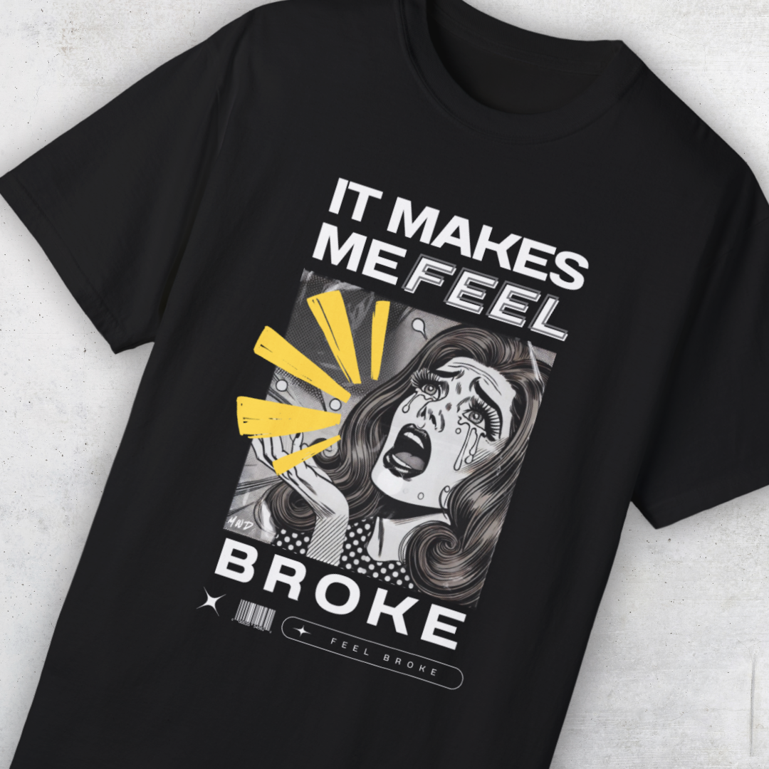 PRESALE - Broke & Dramatic Tee - Oversized Premium Heavy Weight Unisex Graphic Tee (Copy)