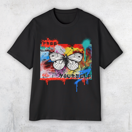 Free Yourself T-Shirt – Heavy Oversized Unisex Tee