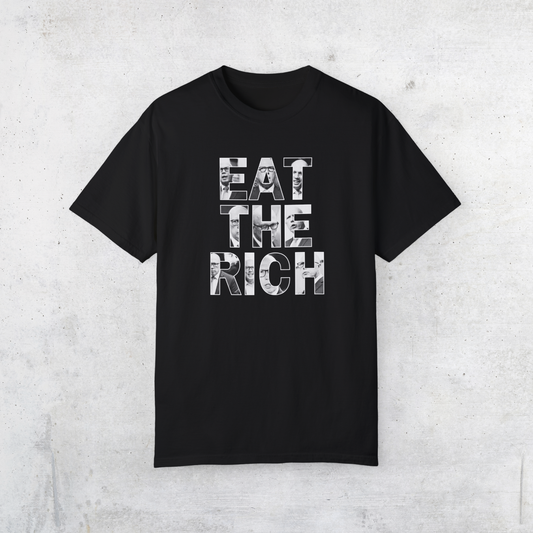 Eat the Rich Statement Oversized Heavy Faded Tee - Dutton Edition